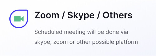 For video meetings we will use Zoom, Skype, Google Meet and other possible platforms